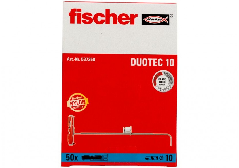 Cheville à bascule en nylon Duotec - Boite de 50