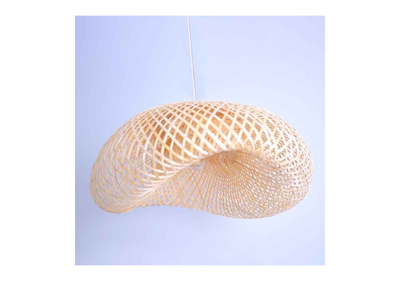 Suspension en osier "Vimet Lite" - K170-B - Barcelona LED