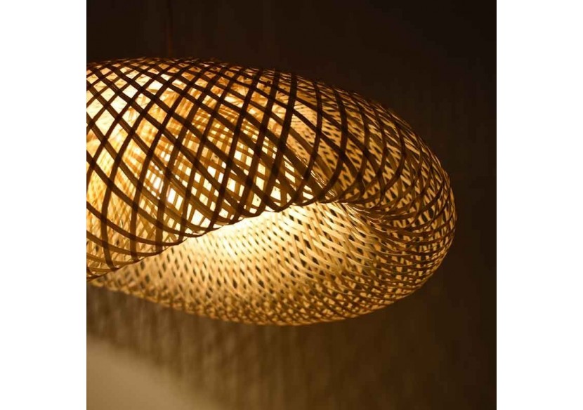 Suspension en osier "Vimet Lite" - K170-B - Barcelona LED