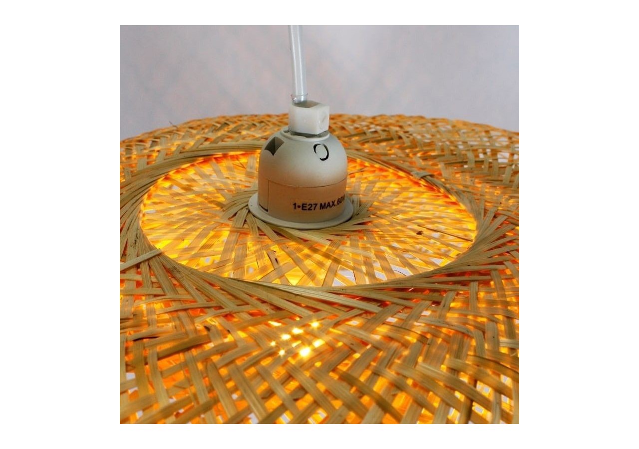 Suspension en osier "Vimet Lite" - K170-B - Barcelona LED