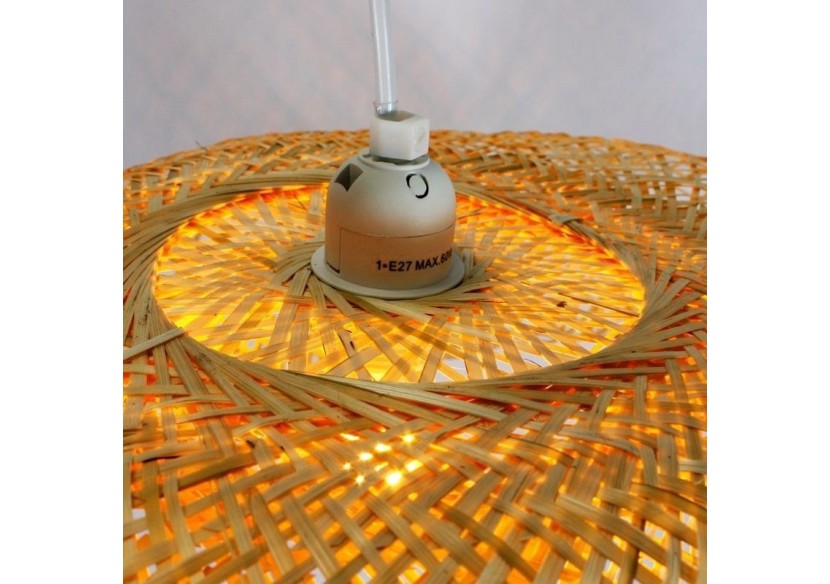 Suspension en osier "Vimet Lite" - K170-B - Barcelona LED