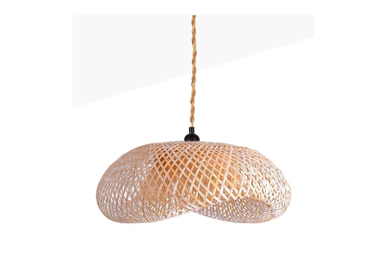 Suspension en osier "Vimet Lite" - K170-CU - Barcelona LED