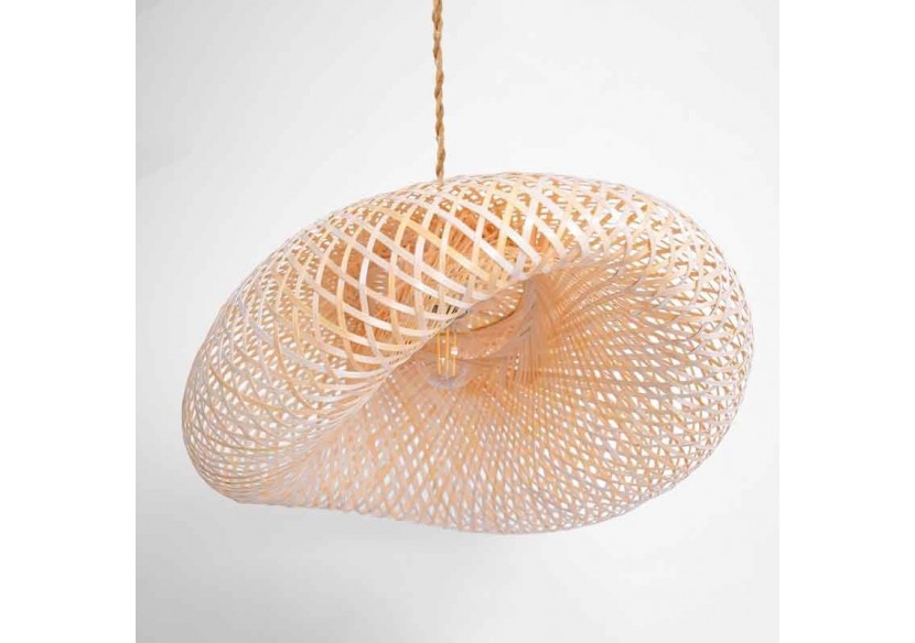 Suspension en osier "Vimet Lite" - K170-CU - Barcelona LED