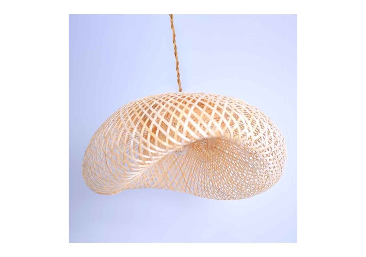 Suspension en osier "Vimet Lite" - K170-CU - Barcelona LED