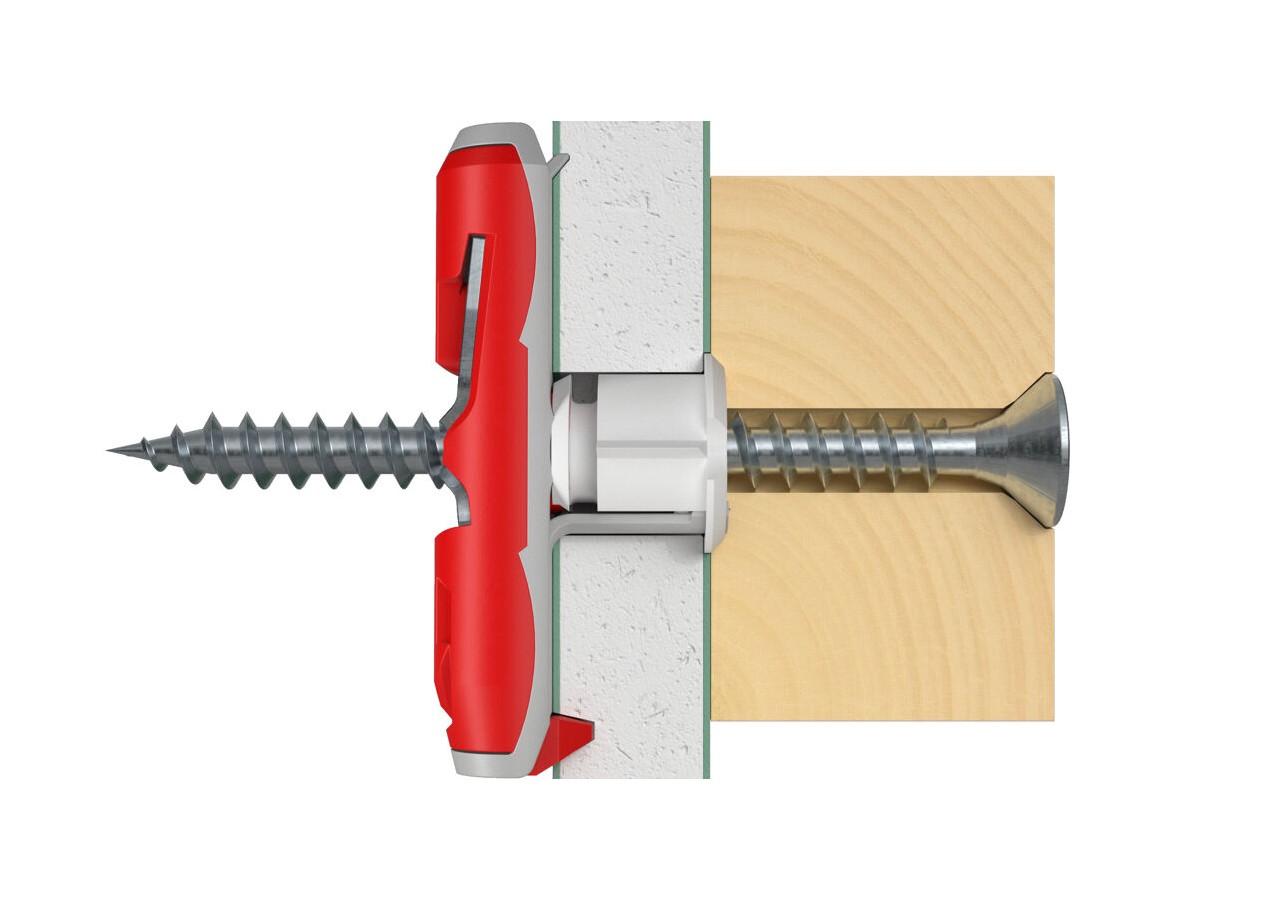 Cheville à bascule en nylon Duotec - Boite de 50