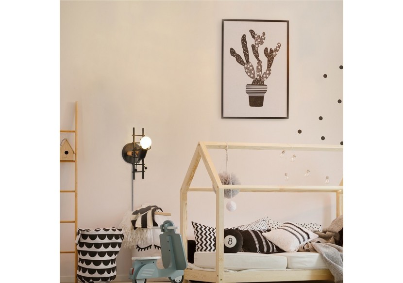 Applique murale "Doll Ladder" E27 avec prise et interrupteur - L310-EU-N - Barcelona LED