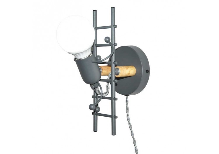 Applique murale "Doll Ladder" E27 avec prise et interrupteur - L310-EU-G - Barcelona LED