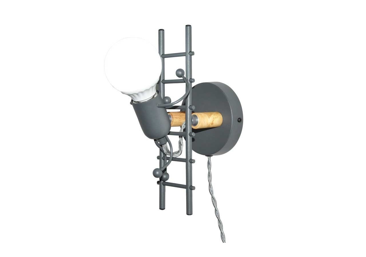 Applique murale "Doll Ladder" E27 avec prise et interrupteur - L310-EU-G - Barcelona LED