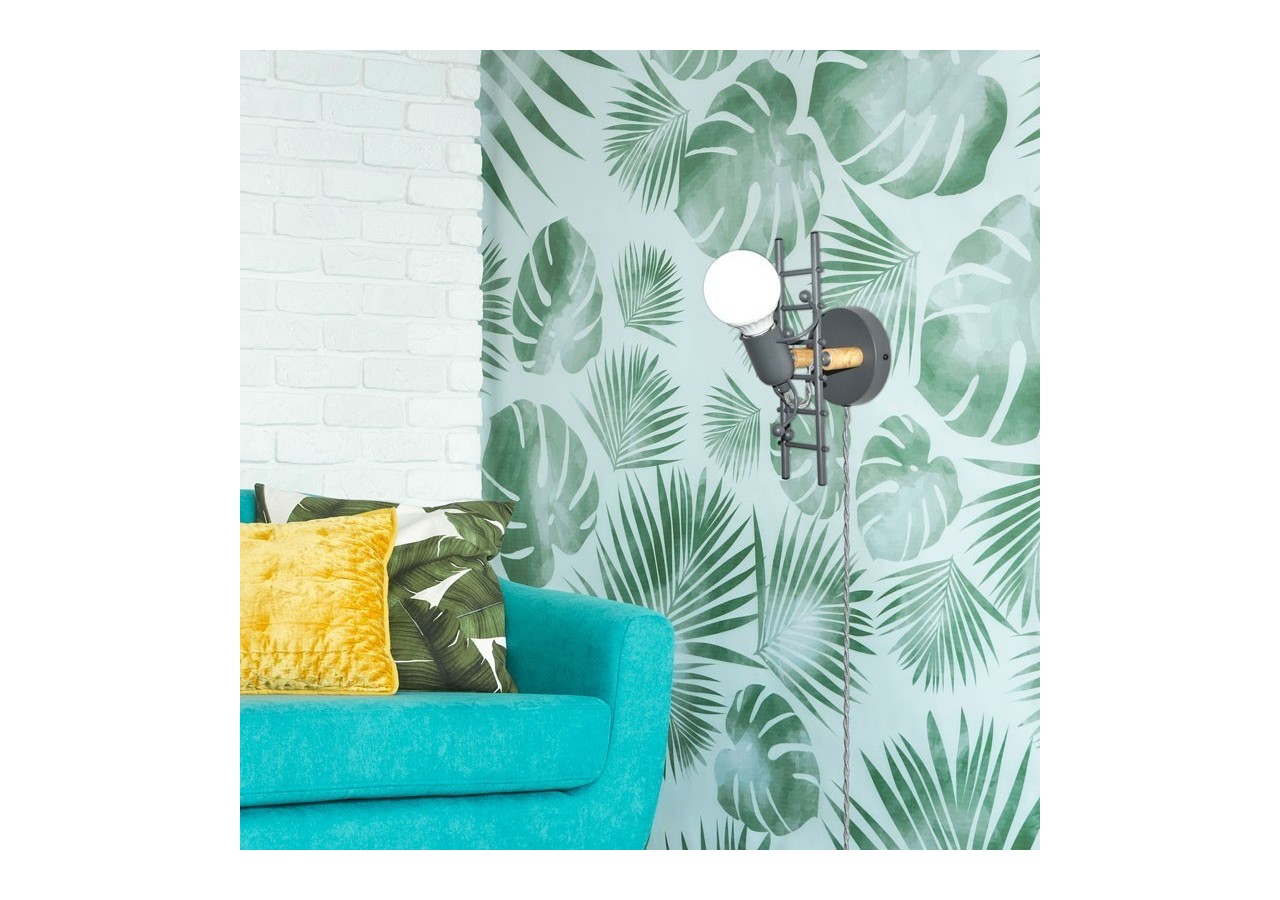 Applique murale "Doll Ladder" E27 avec prise et interrupteur - L310-EU-G - Barcelona LED