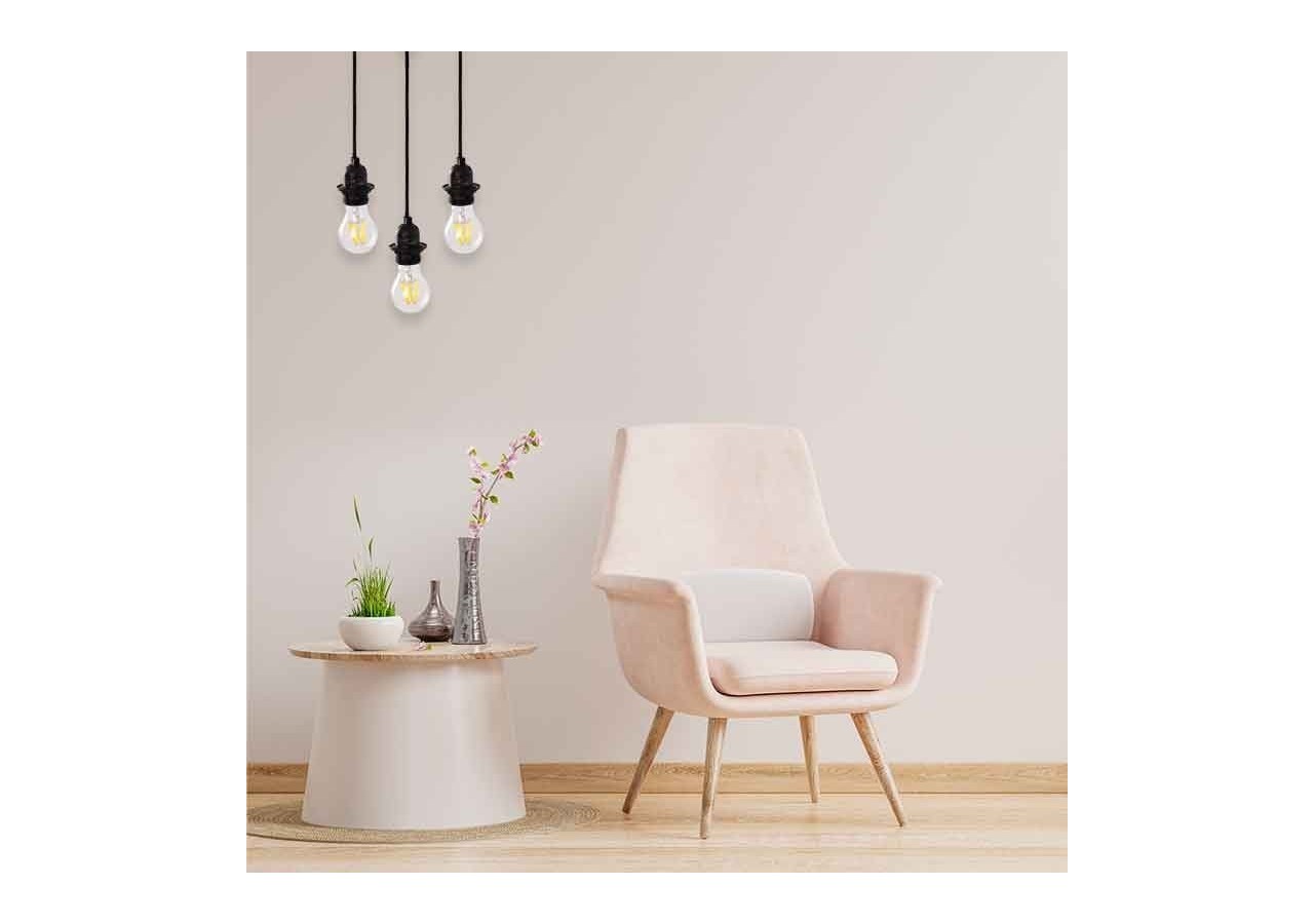 Câble électrique pour suspension - E27 - 130cm - K17-N - Barcelona LED