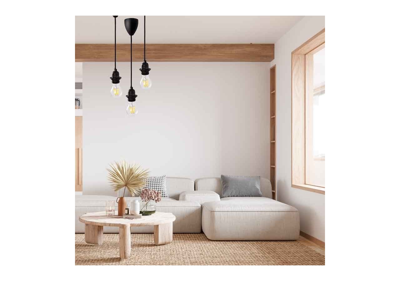 Câble électrique pour suspension - E27 - 130cm - K17-N - Barcelona LED