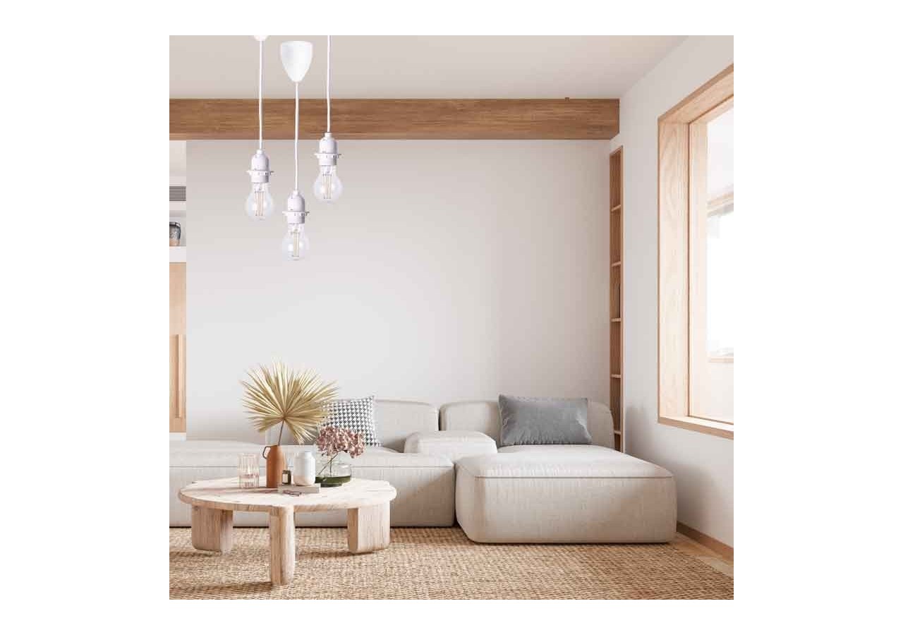 Câble électrique pour suspension - E27 - 130cm - K17-B - Barcelona LED