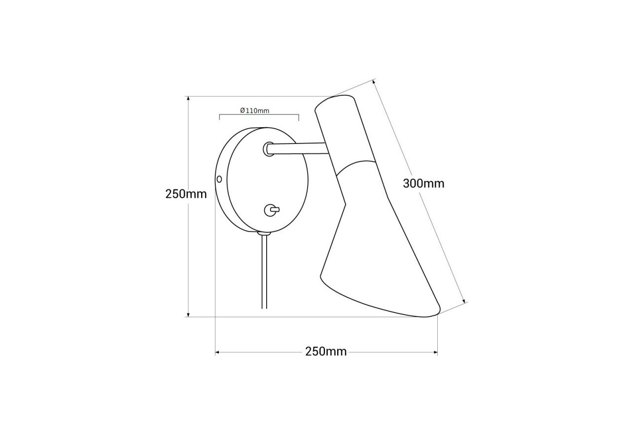 Applique murale design avec prise "Marlene" - L3037-B - Barcelona LED