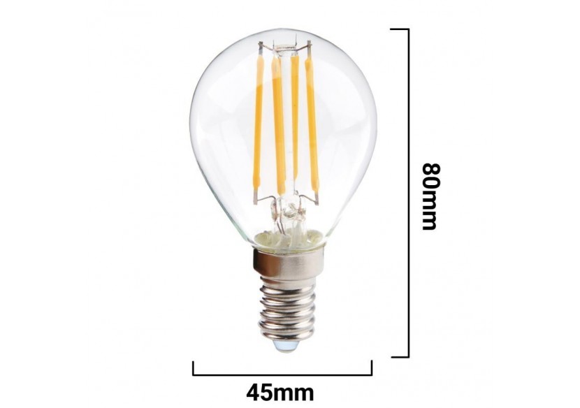 Ampoule LED filament sphérique E14 G45 5W - B1316-E14-2-BC - Barcelona LED