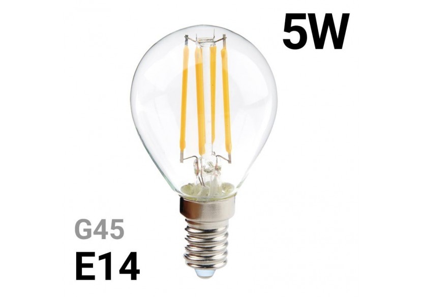Ampoule LED filament sphérique E14 G45 5W - B1316-E14-2-BN - Barcelona LED