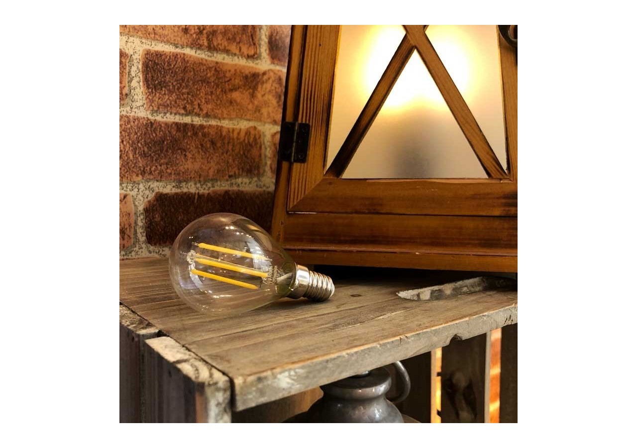 Ampoule LED filament sphérique E14 G45 5W - B1316-E14-2-BN - Barcelona LED