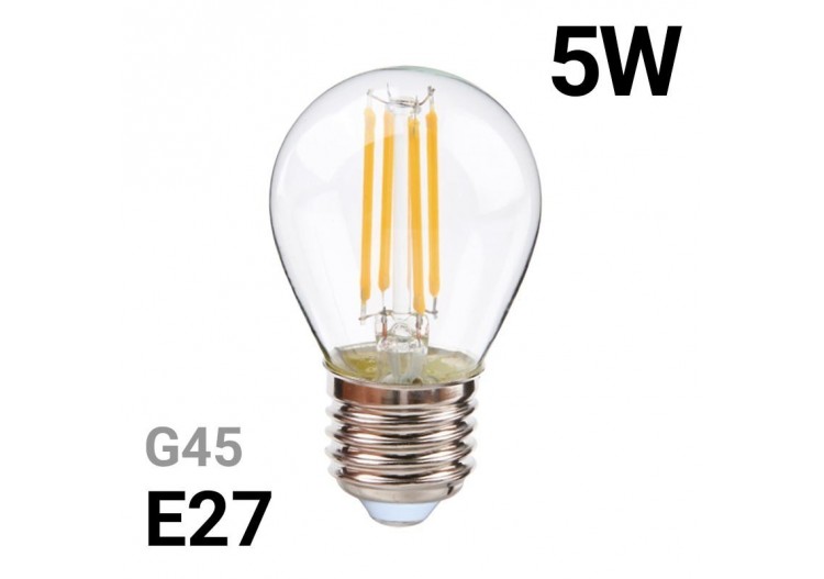 Ampoule LED sphérique à filament E27 5W G45 - BF1-G45E27-BC1 - Barcelona LED