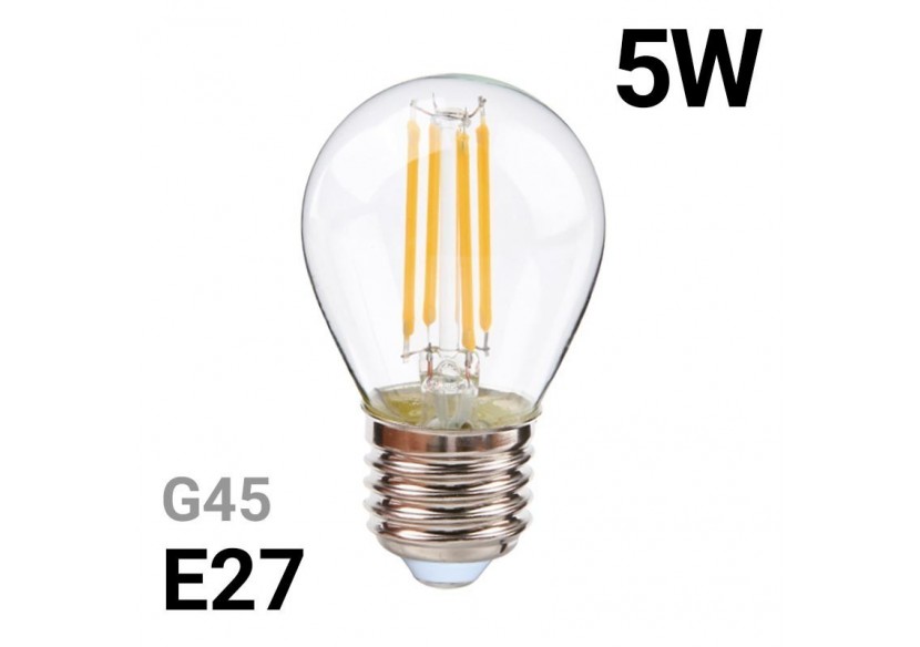 Ampoule LED sphérique à filament E27 5W G45 - BF1-G45E27-BC1 - Barcelona LED