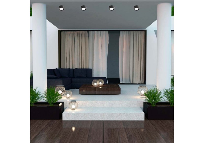 Plafonnier d'extérieur CCT "Livia 160" FUMAGALLI - 7W - GX53 - IP55 - 3A9.000.000.AXC1K - Barcelona LED