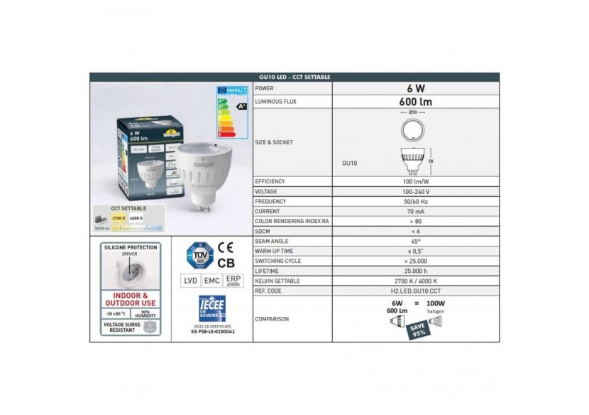 Plafonnier extérieur CCT "Livia 90" FUMAGALLI 6W GU10 IP55 - 2A9.000.000.WXL1K - Barcelona LED