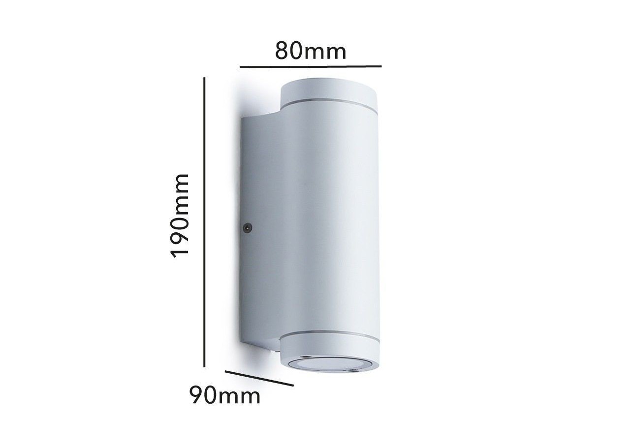 Applique murale extérieur "Lidia" 2xGU10 IP44 - L5011-B - Barcelona LED