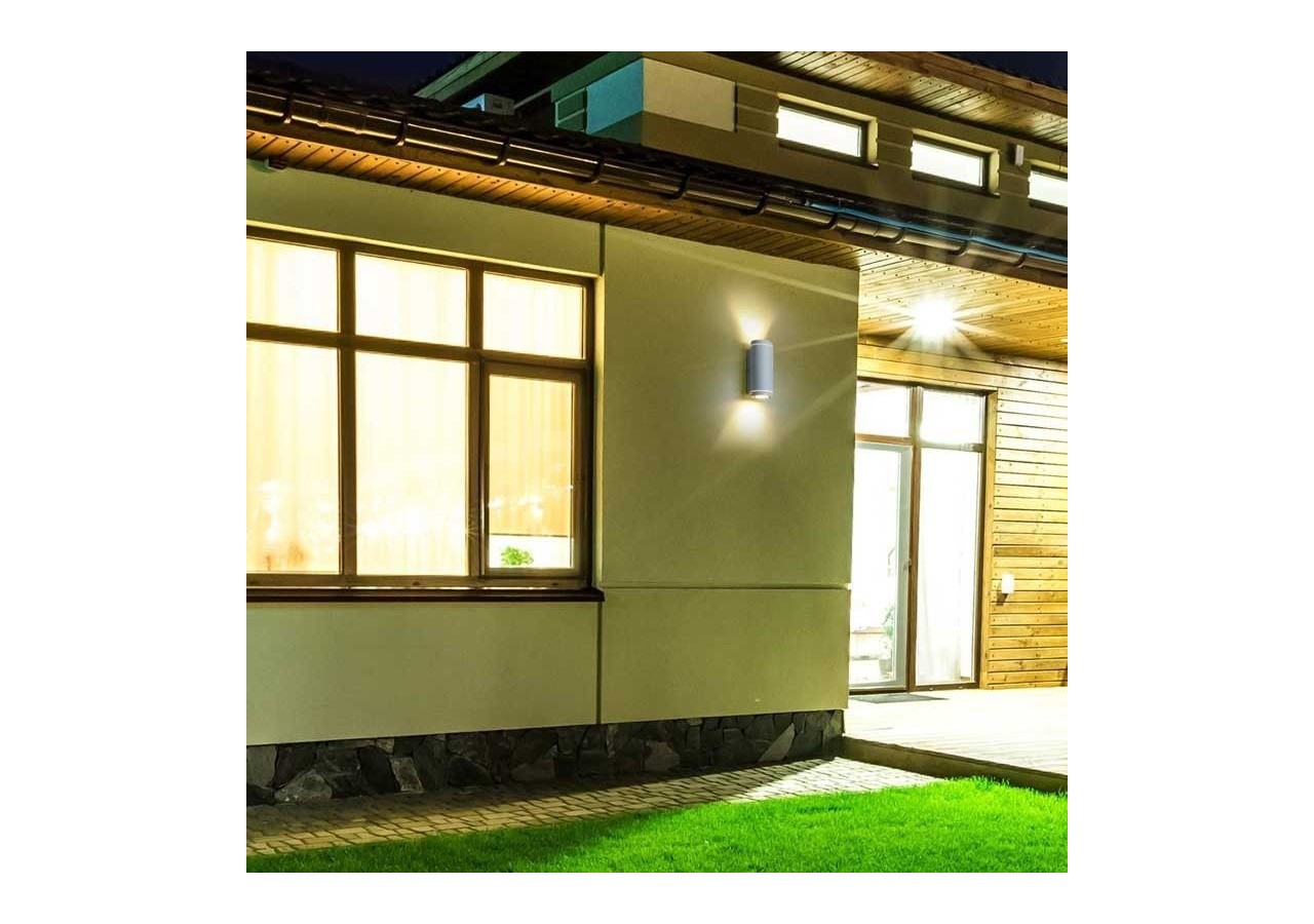 Applique murale extérieur "Lidia" 2xGU10 IP44 - L5011-B - Barcelona LED