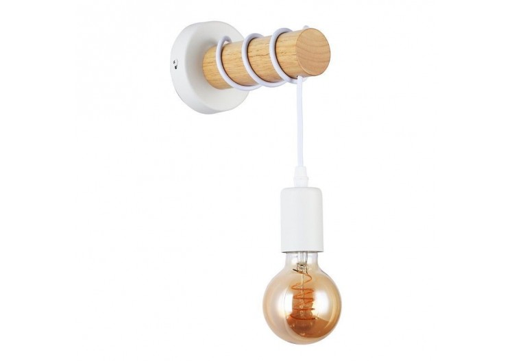 Lampe murale rustique en bois "MILA" - LM135-B - Barcelona LED