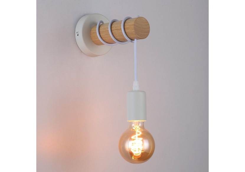 Lampe murale rustique en bois "MILA" - LM135-B - Barcelona LED Lampe murale rustique en bois "MILA" - LM135-B - Barcelona LED
