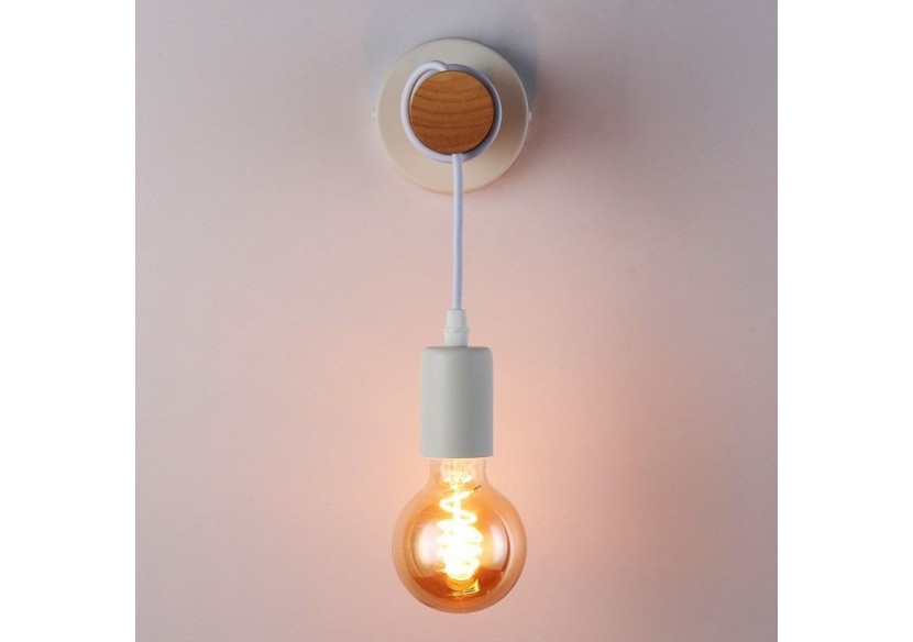 Lampe murale rustique en bois "MILA" - LM135-B - Barcelona LED Lampe murale rustique en bois "MILA" - LM135-B - Barcelona LED