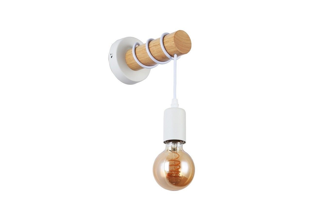 Lampe murale rustique en bois "MILA" - LM135-B - Barcelona LED