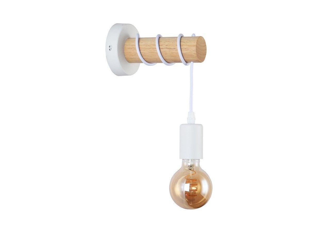 Lampe murale rustique en bois "MILA" - LM135-B - Barcelona LED