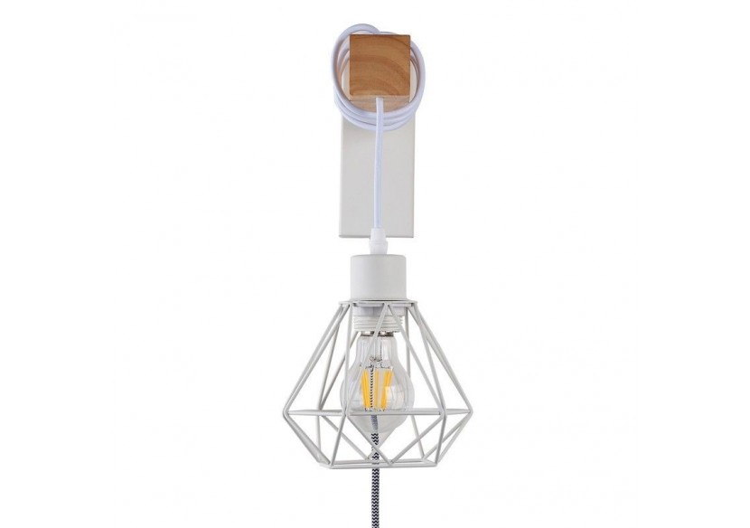 Lampe murale cage avec interrupteur et prise "RODEN" - LM133-EU-B - Barcelona LED Lampe murale cage avec interrupteur et prise "RODEN" - LM133-EU-B - Barcelona LED