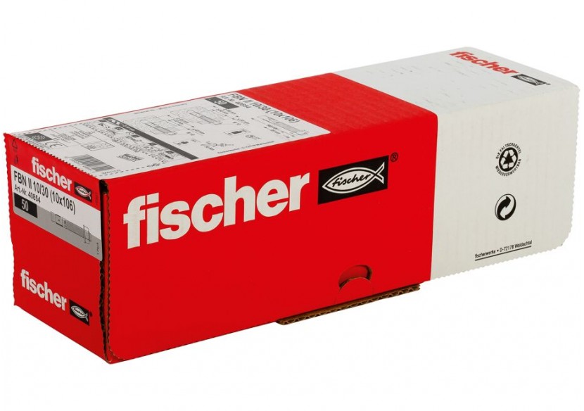 Goujon d'ancrage FBN II en acier électrozingué 10/30 - Boite de 50