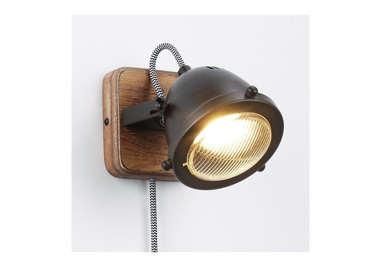 Applique murale avec prise et interrupteur "MOTT" - LV140-N-EU - Barcelona LED
