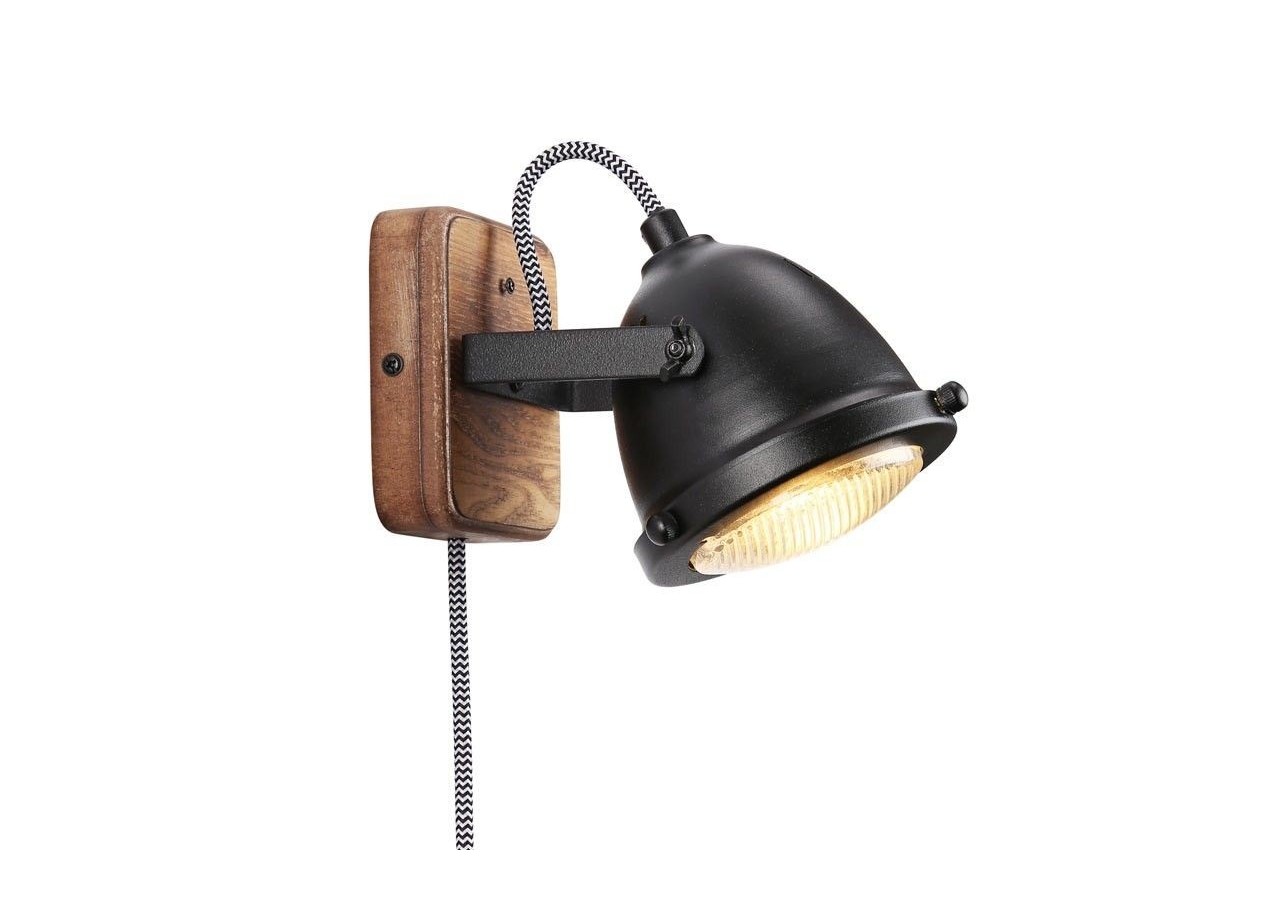 Applique murale avec prise et interrupteur "MOTT" - LV140-N-EU - Barcelona LED