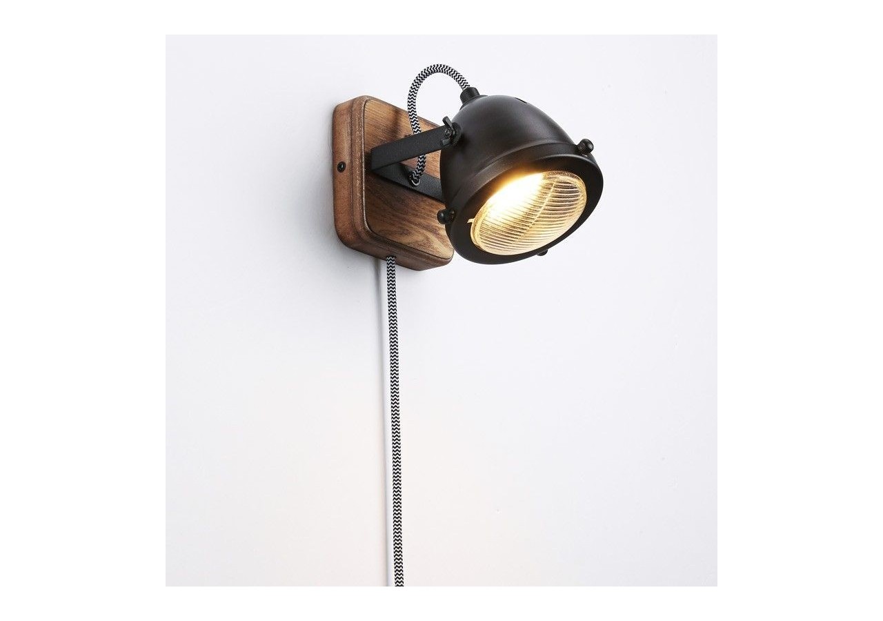 Applique murale avec prise et interrupteur "MOTT" - LV140-N-EU - Barcelona LED
