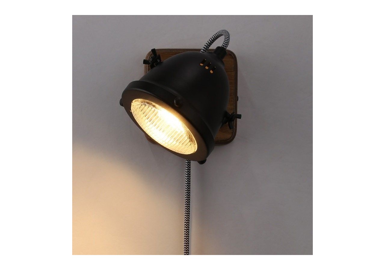 Applique murale avec prise et interrupteur "MOTT" - LV140-N-EU - Barcelona LED