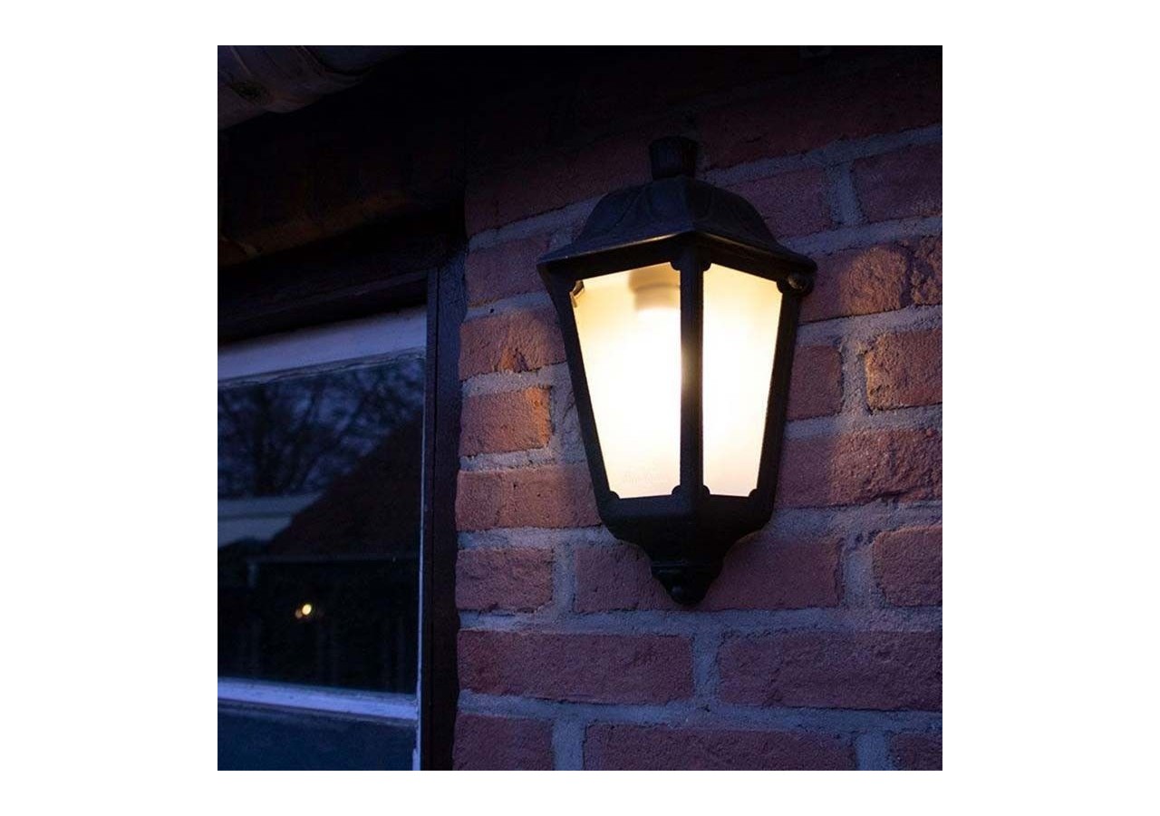 Demi-lanterne murale "Iesse" diffuseur opaque E27 IP55 - M22.000.000.AYE27 - Barcelona LED