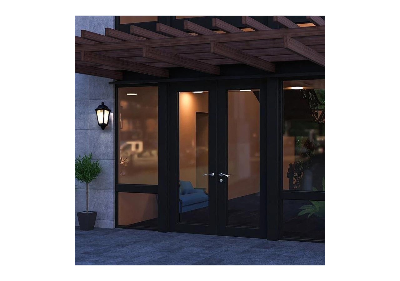Demi-lanterne murale "Iesse" diffuseur opaque E27 IP55 - M22.000.000.AYE27 - Barcelona LED