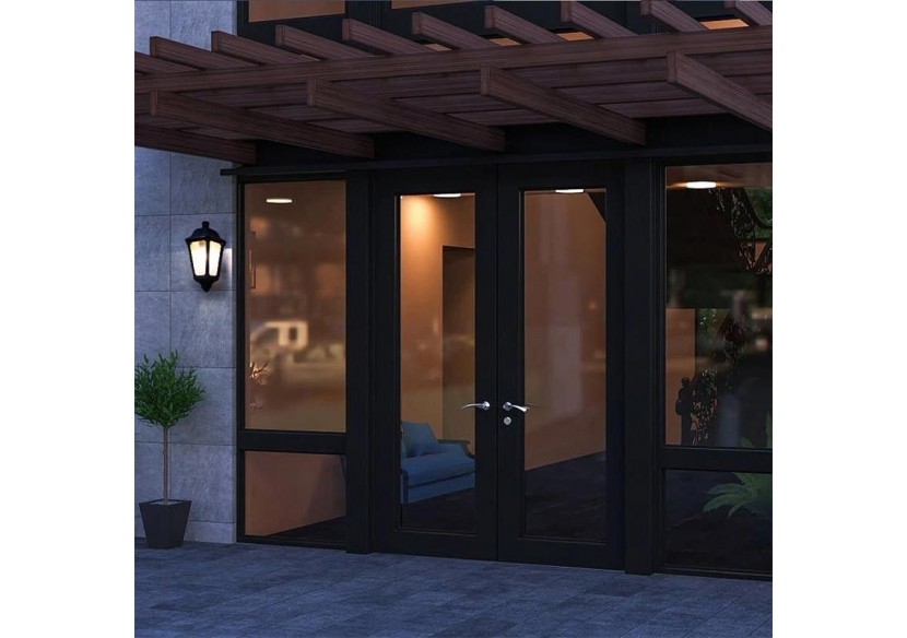 Demi-lanterne murale "Iesse" diffuseur opaque E27 IP55 - M22.000.000.AYE27 - Barcelona LED Demi-lanterne murale "Iesse" diffuseur opaque E27 IP55 - M22.000.000.AYE27 - Barcelona LED