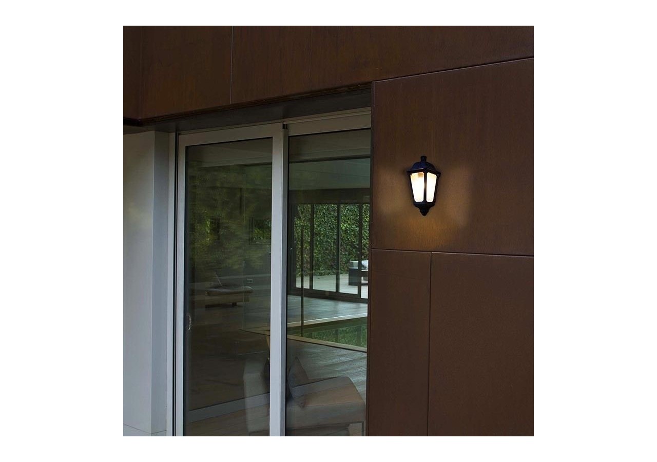 Demi-lanterne murale "Iesse" diffuseur opaque E27 IP55 - M22.000.000.AYE27 - Barcelona LED