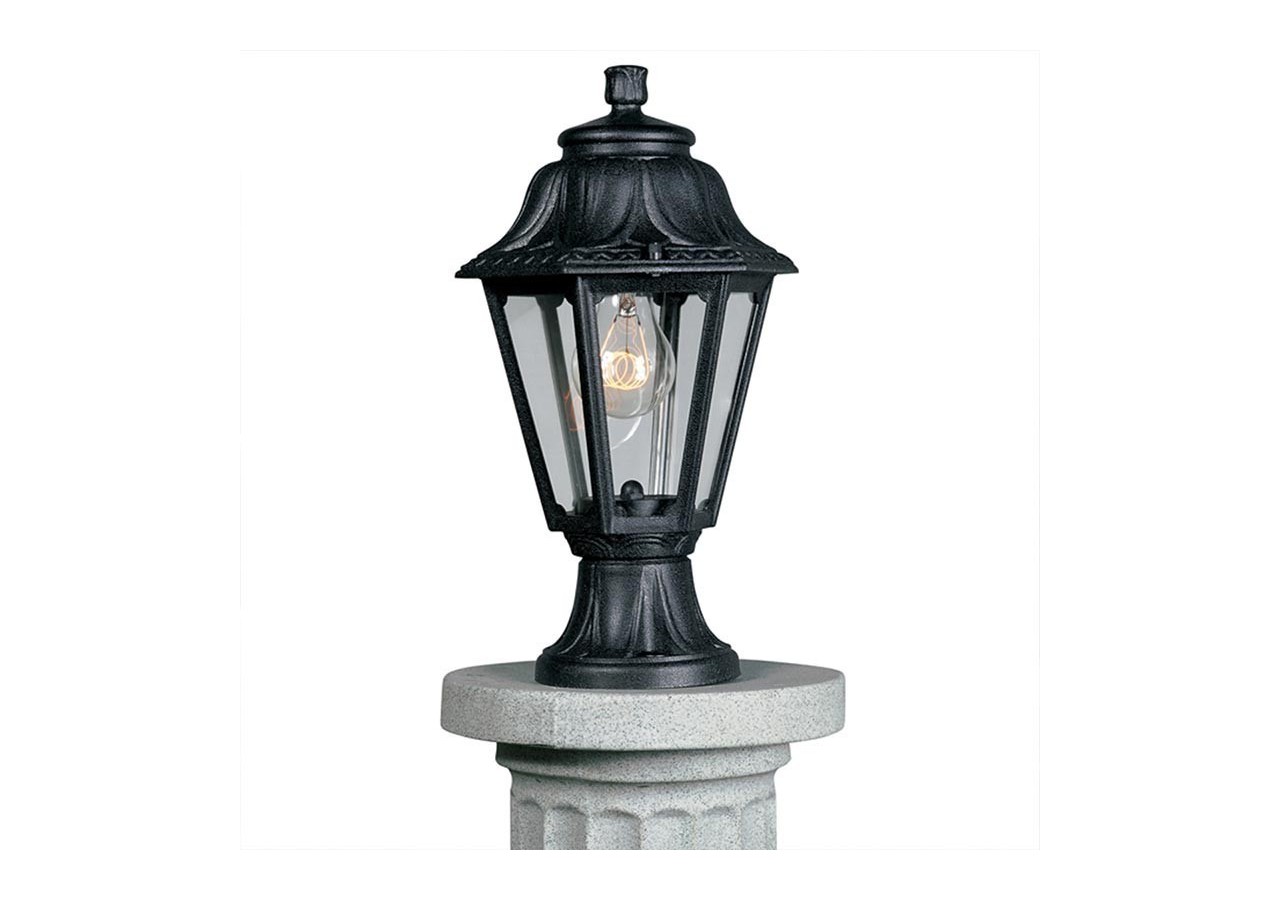 Lanterne sur pied "Mikrolot/Anna" E27 IP55 diffuseur transparent - E22.110.000.AXE27 - Barcelona LED