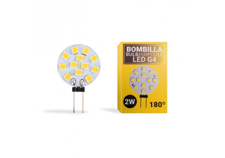 Ampoule LED G4 plate bi-pin 2W - 12V AC/DC - BS1-G4SL-2W-BC4 - Barcelona LED
