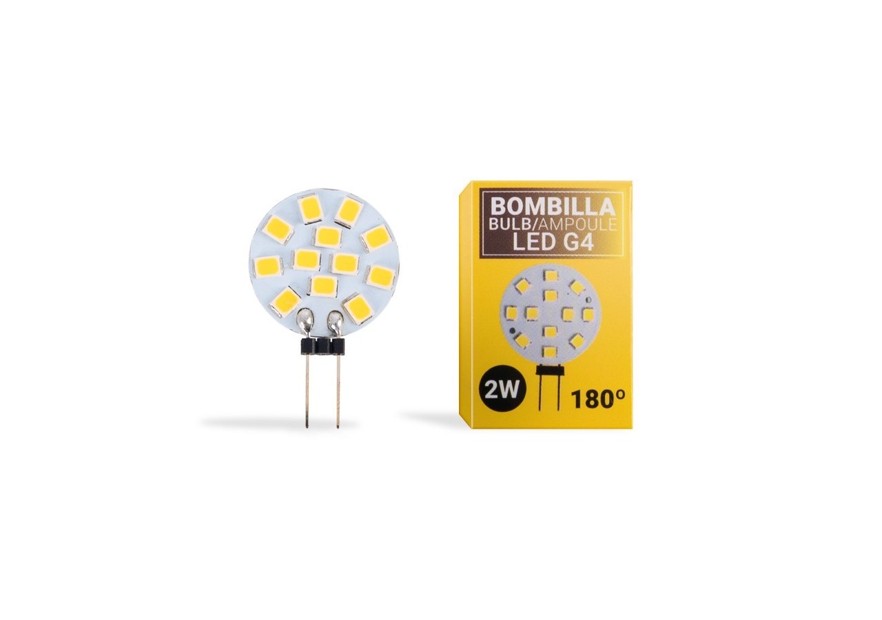 Ampoule LED G4 plate bi-pin 2W - 12V AC/DC - BS1-G4SL-2W-BC4 - Barcelona LED