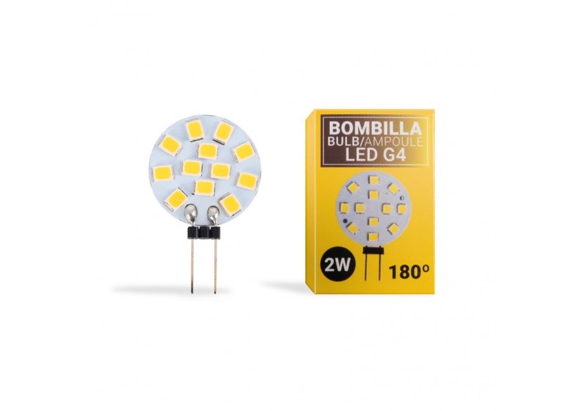Ampoule LED G4 plate bi-pin 2W - 12V AC/DC - BS1-G4SL-2W-BC4 - Barcelona LED