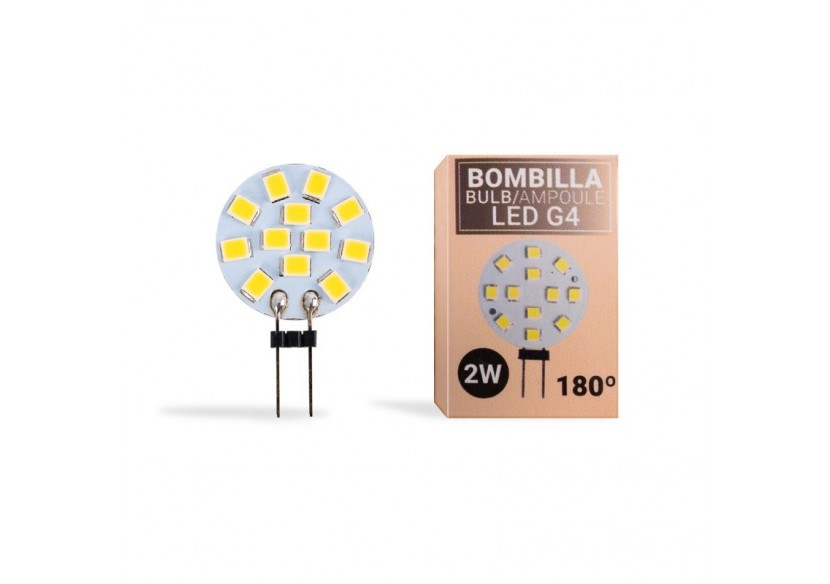 Ampoule LED G4 plate bi-pin 2W - 12V AC/DC - BS1-G4SL-2W-BN4 - Barcelona LED