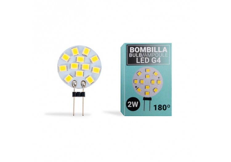 Ampoule LED G4 plate bi-pin 2W - 12V AC/DC - BS1-G4SL-2W-BF4 - Barcelona LED
