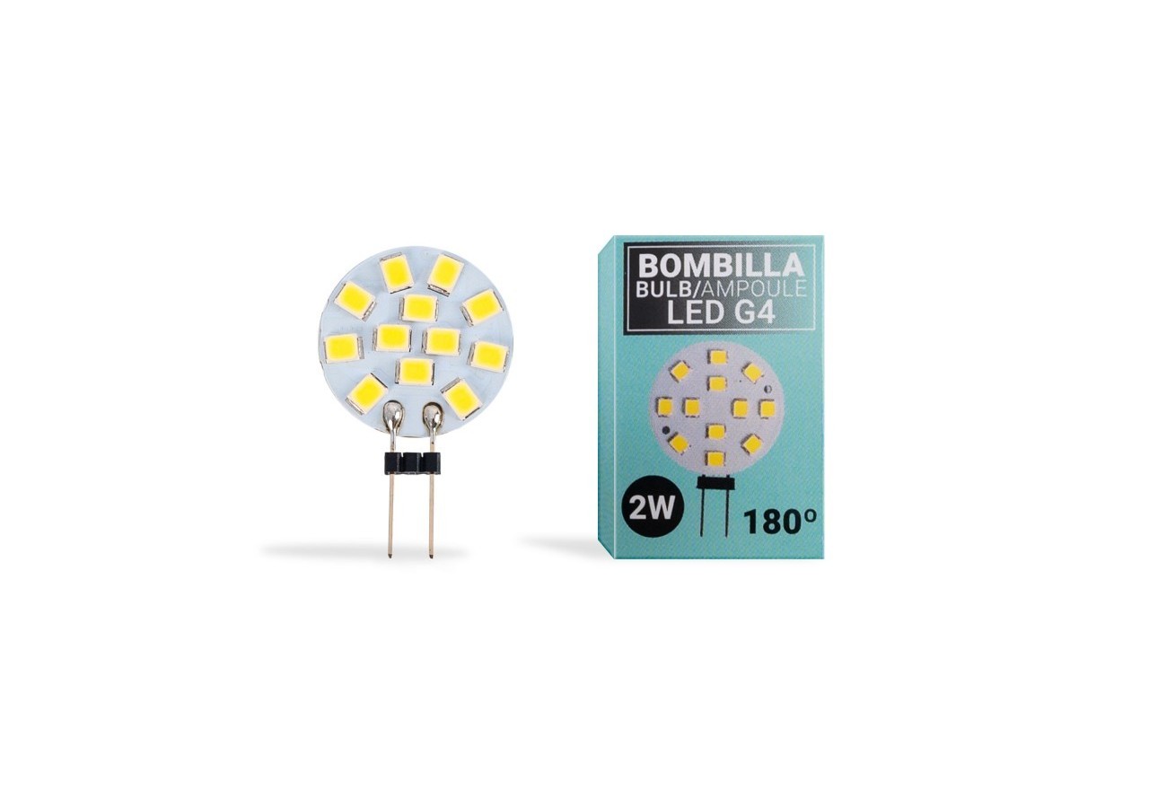 Ampoule LED G4 plate bi-pin 2W - 12V AC/DC - BS1-G4SL-2W-BF4 - Barcelona LED