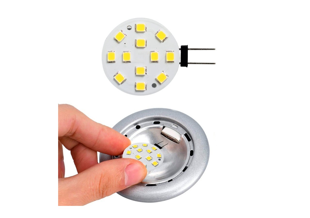Ampoule LED G4 plate bi-pin 2W - 12V AC/DC - BS1-G4SL-2W-BF4 - Barcelona LED