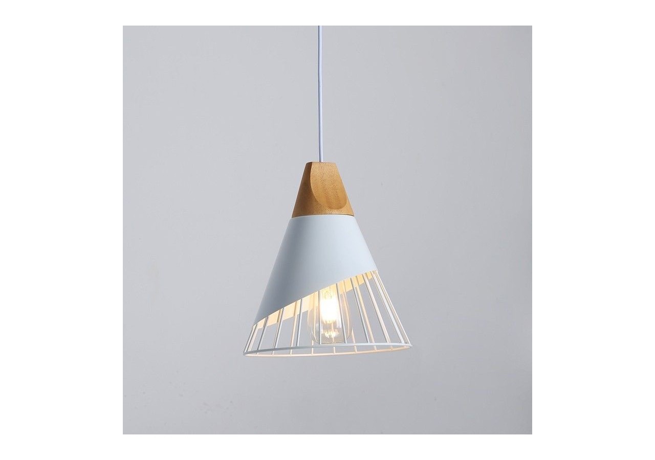 Suspension scandinave en métal et en bois "Ador" - LN1202-B - Barcelona LED